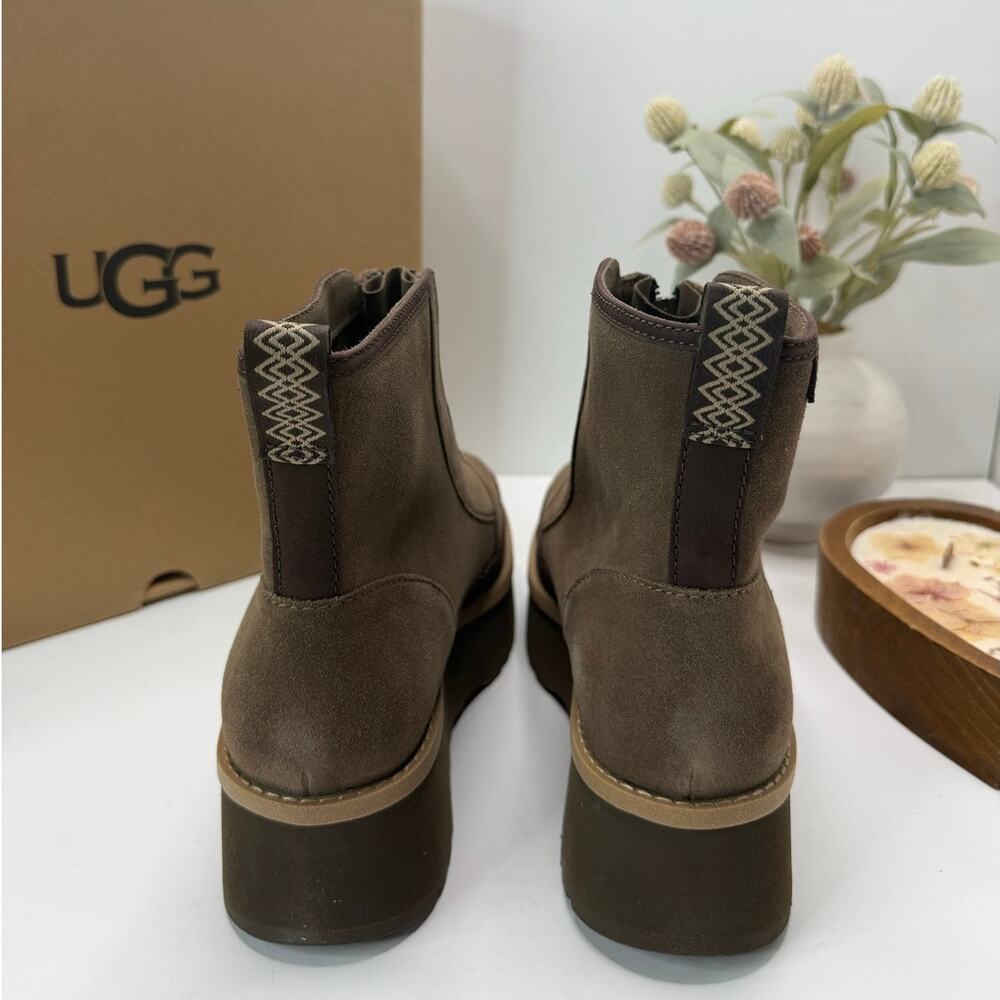 UGG Cityfunc Zip Platform Ankle Boot Hickory Women's 9.5 Tried On - Picture 4 of 10